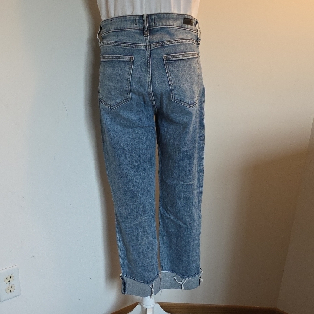Kut from the Kloth Light Blue Distressed Ankle Jeans - Picture 4 of 6